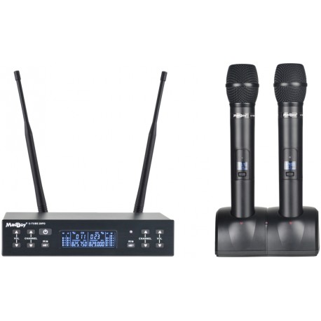 MadBoy U-TUBE 20PD rechargeable wireless microphone system with switchable frequencies